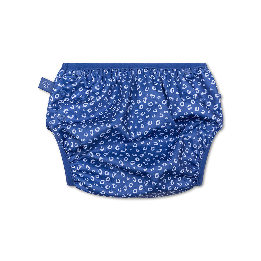 Swim Essentials - Swim Diaper - Blue Leopard Print - Mabel & Fox