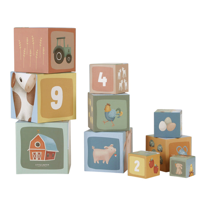 Little Dutch - Stacking Blocks - Little Farm - Mabel & Fox