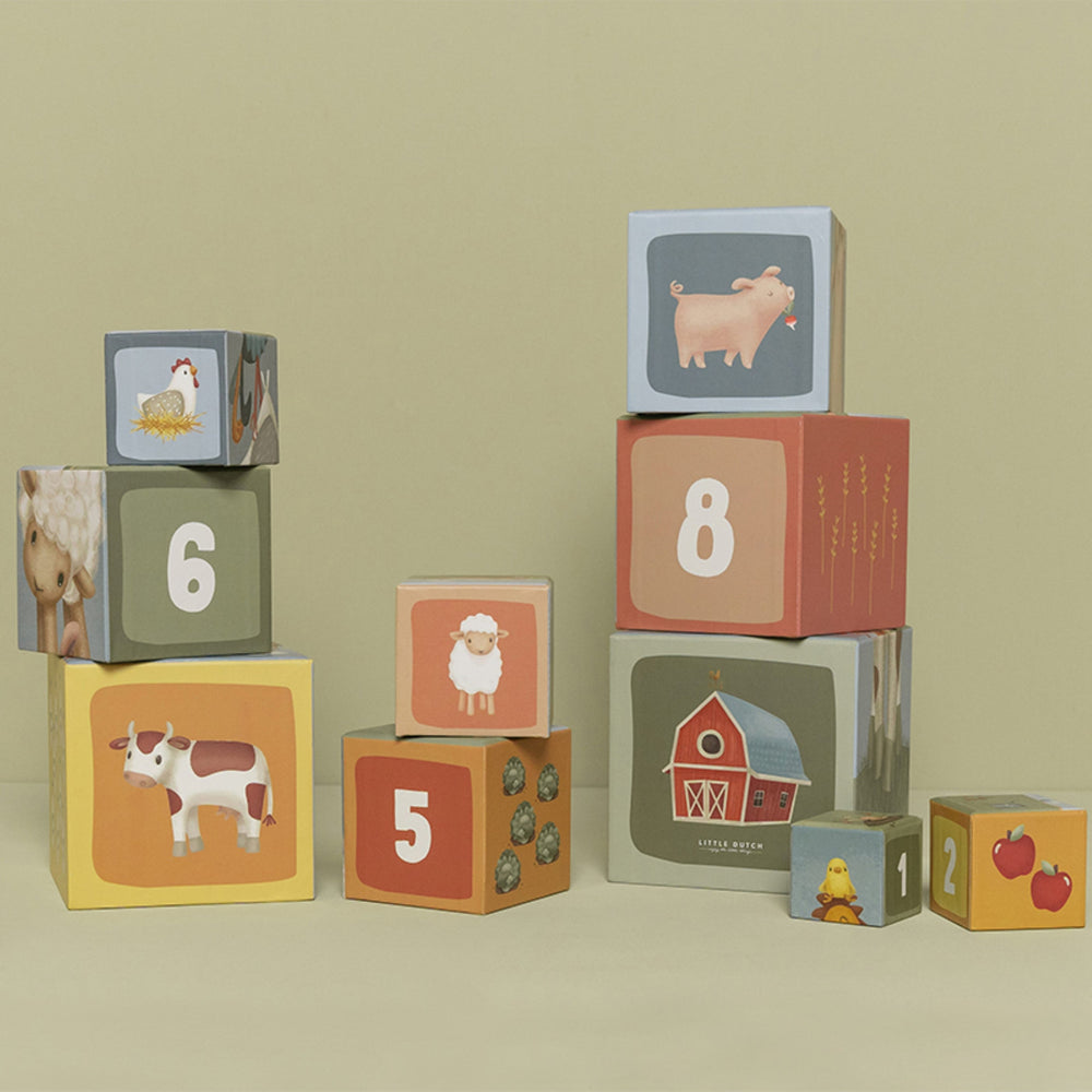 Little Dutch - Stacking Blocks - Little Farm - Mabel & Fox