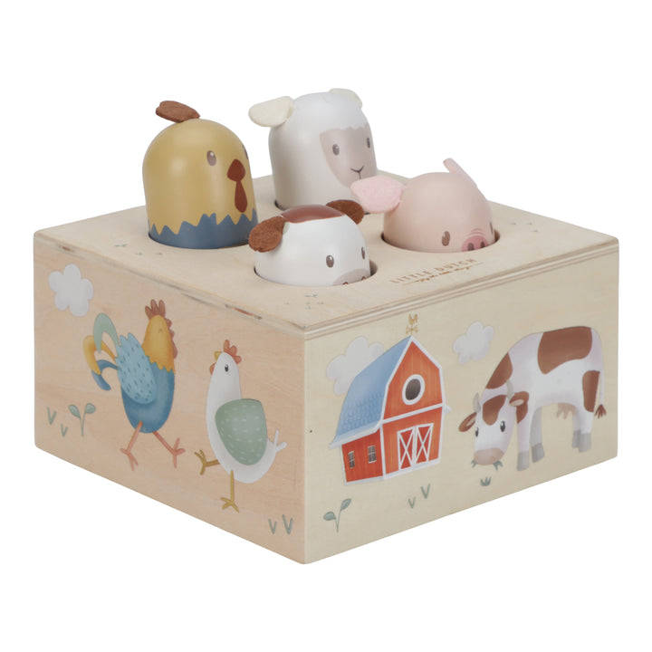 Little Dutch - Wooden Farm Pop Up Animals