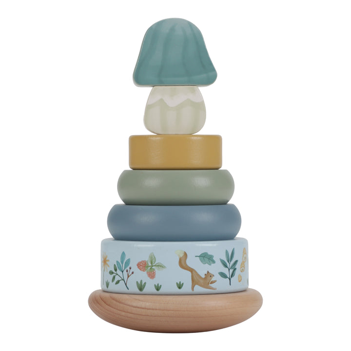 Little Dutch - Wooden Rocking Ring Stacker - Forest Friends