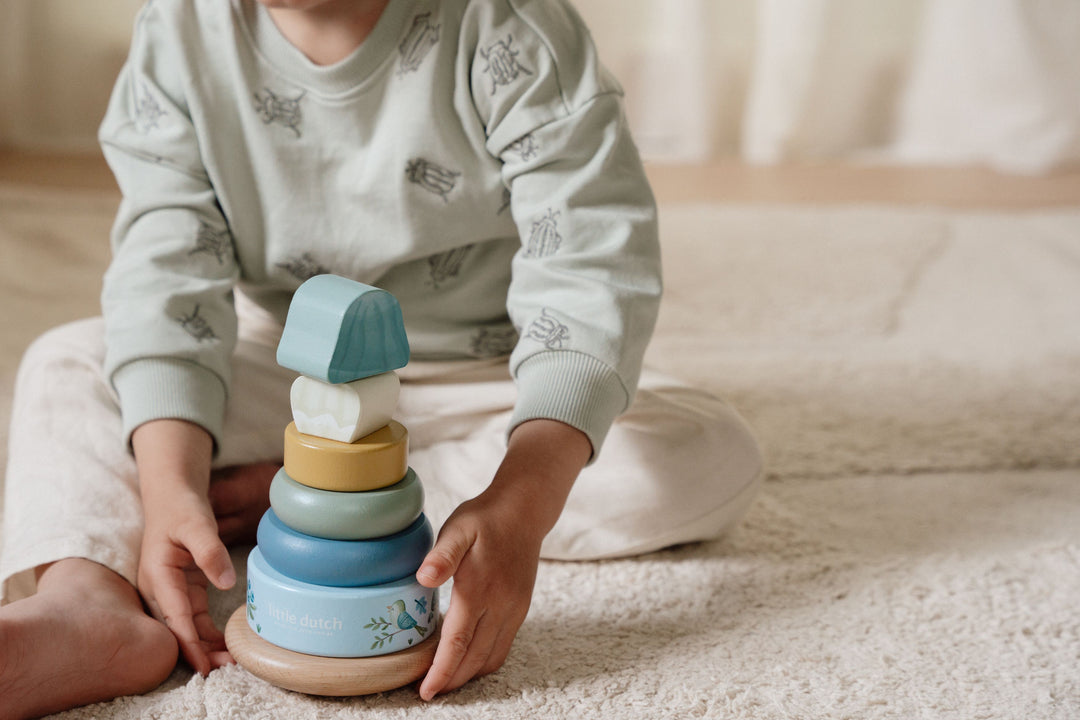 Little Dutch - Wooden Rocking Ring Stacker - Forest Friends