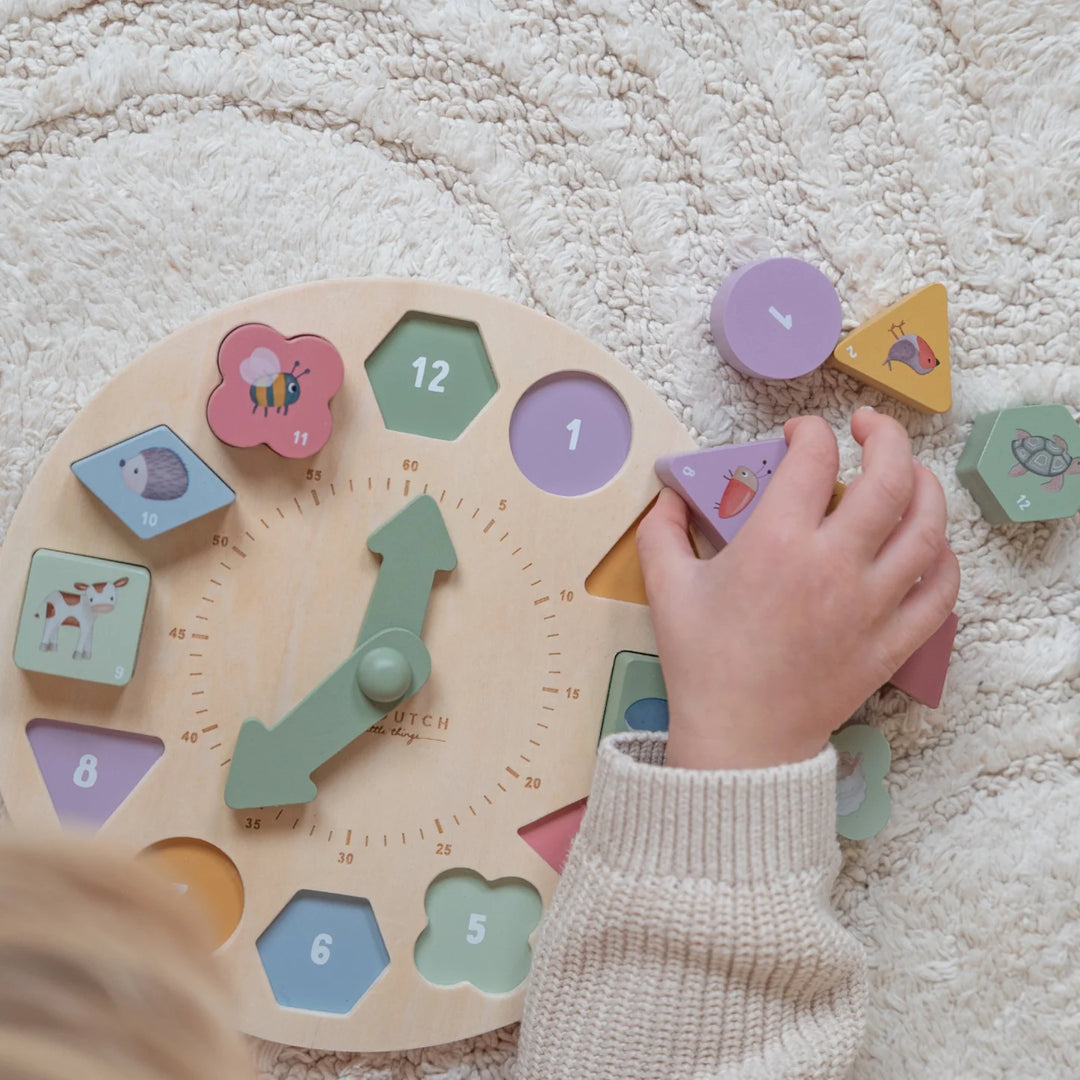 Little Dutch - Puzzle Clock - Little Farm - Mabel & Fox