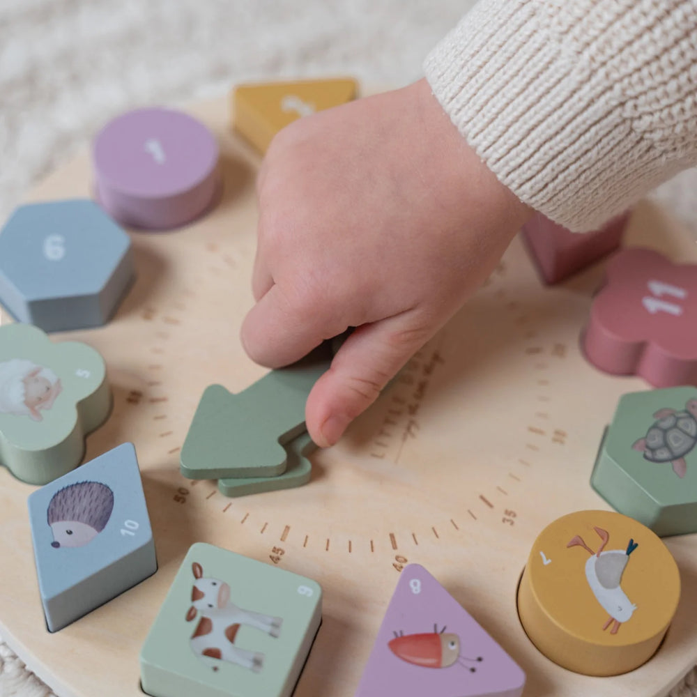 Little Dutch - Puzzle Clock - Little Farm - Mabel & Fox