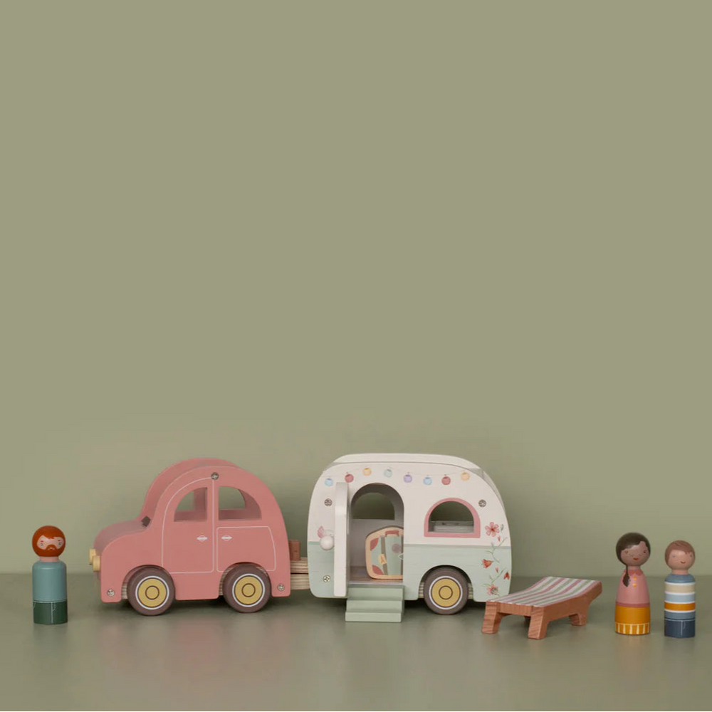 Little Dutch - Toy Car with Caravan - Mabel & Fox