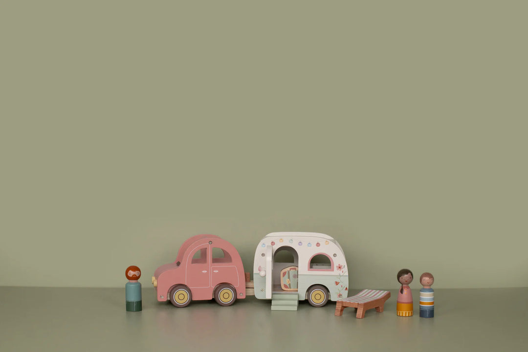 Little Dutch - Toy Car with Caravan