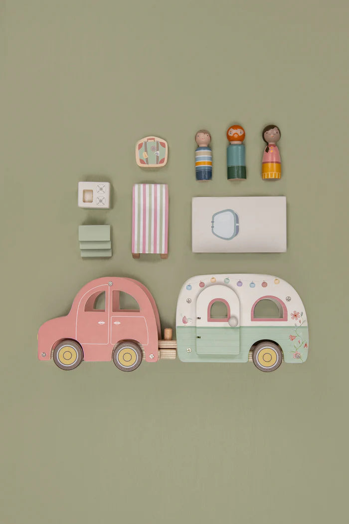 Little Dutch - Toy Car with Caravan