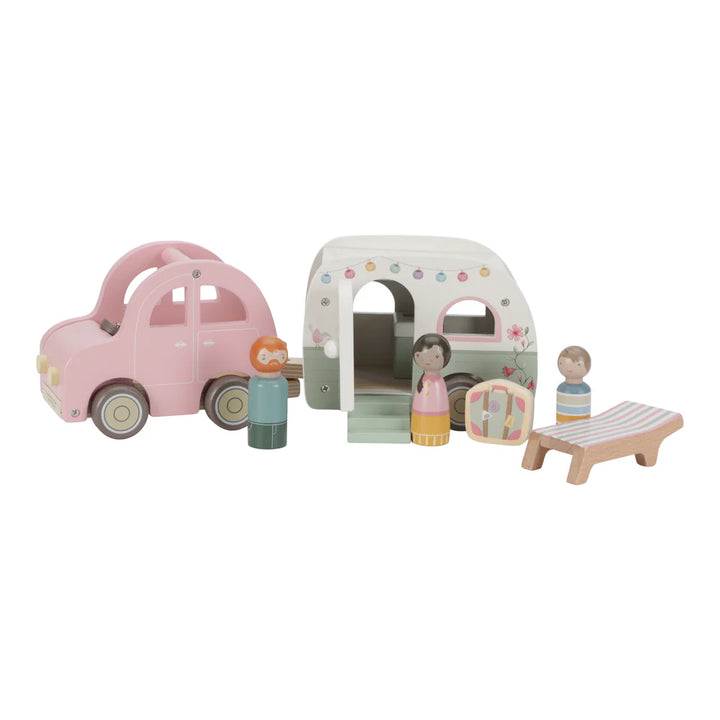 Little Dutch - Toy Car with Caravan