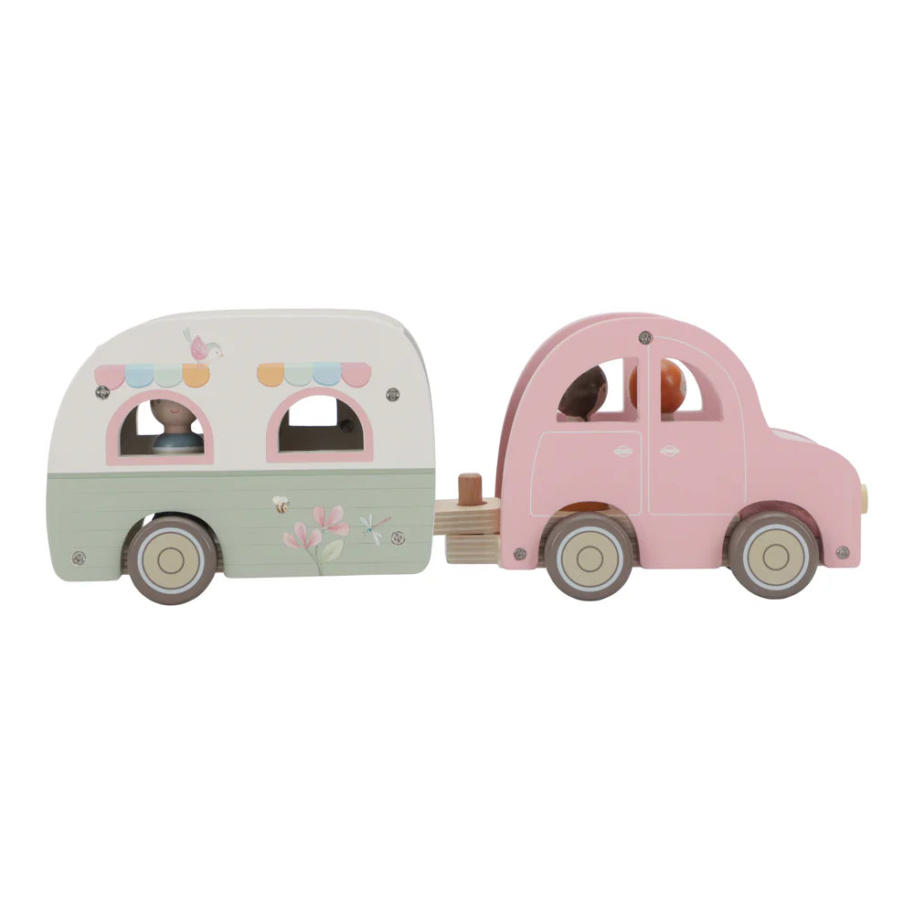 Little Dutch - Toy Car with Caravan