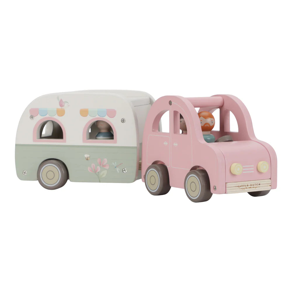 Little Dutch - Toy Car with Caravan