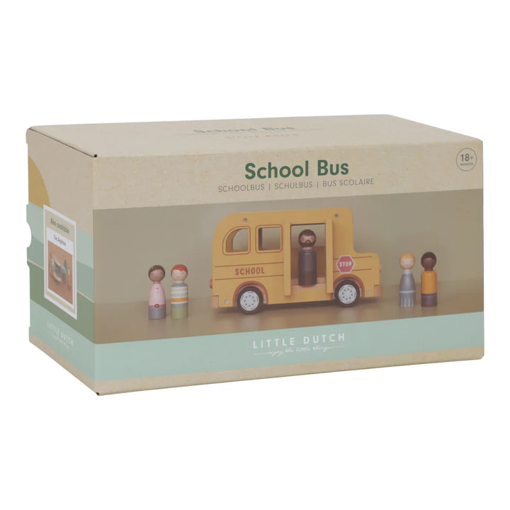 Little Dutch - School Bus with Figures