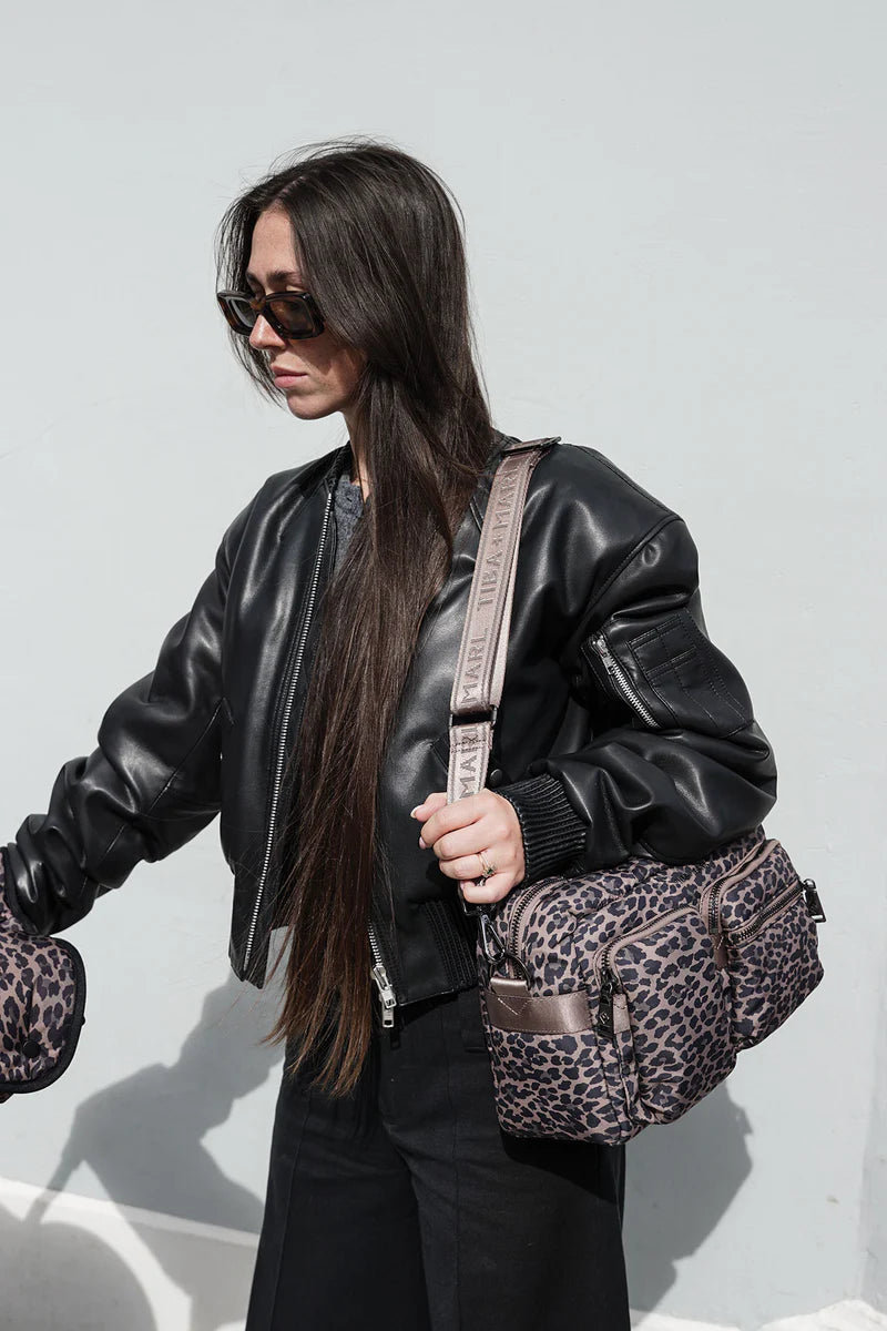 Tiba + Marl - Axel Organiser - Brown Tonal Leopard