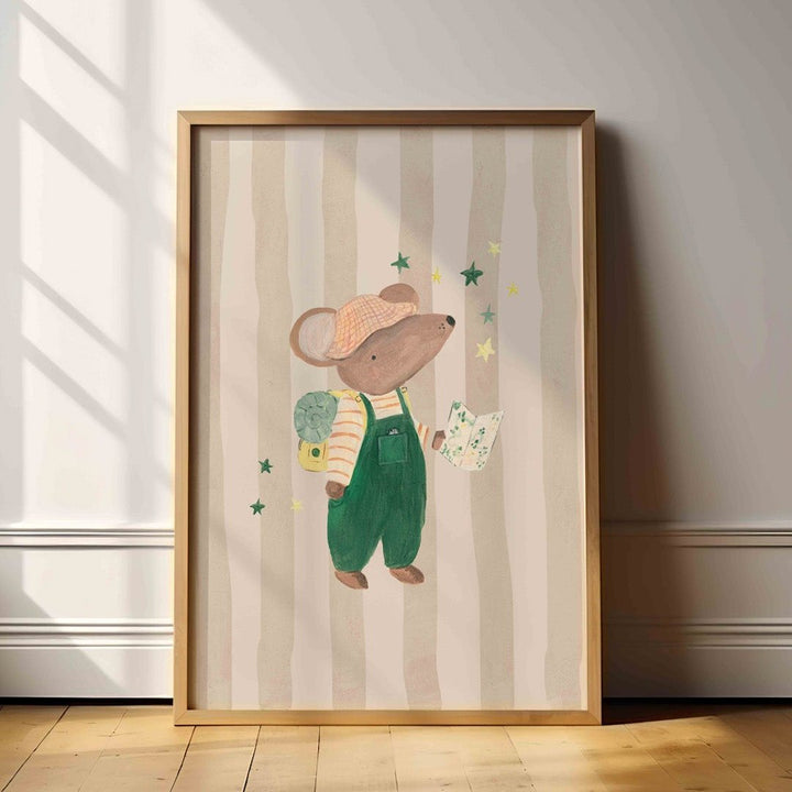 Lion & The Pear - Hand-Illustrated Print - Adventure Awaits Mouse