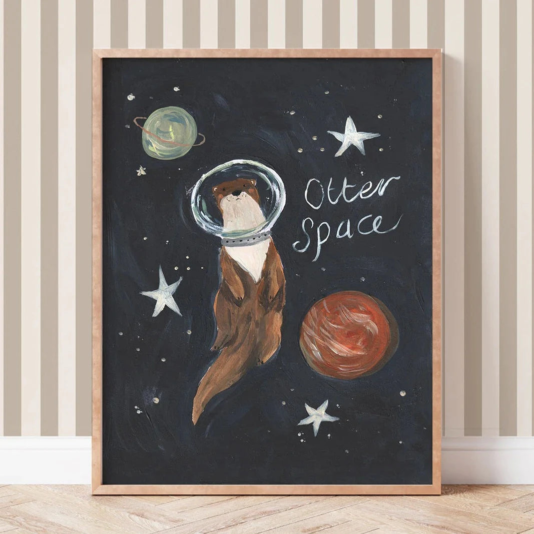 Lion & The Pear - Hand-Illustrated Print - Otter Space
