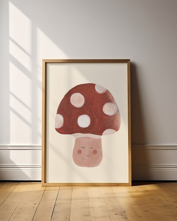 Lion & The Pear - Hand-Illustrated Print - Toadstool