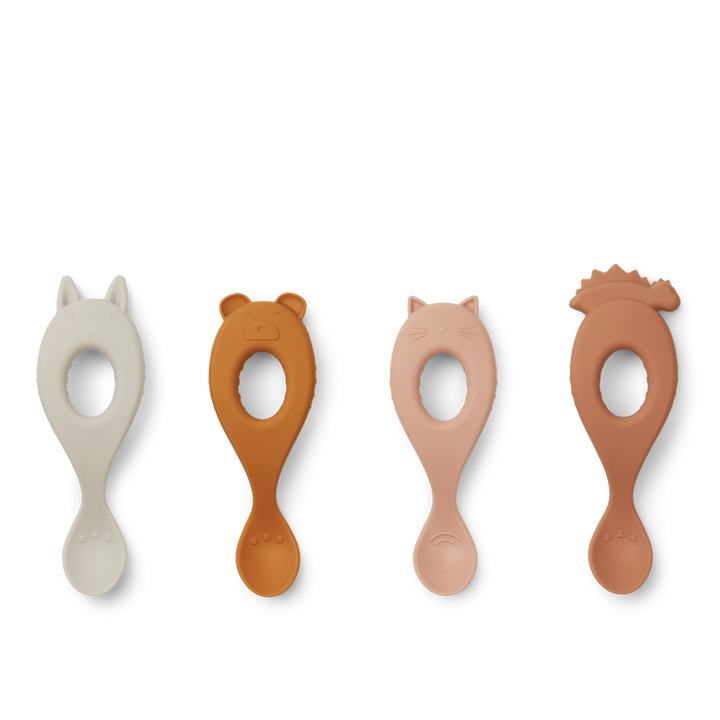 Liewood - Liva Silicone Spoon - Rose Mix (4 Pack)