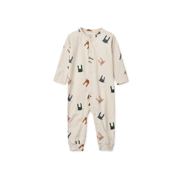 Liewood - Birk Printed Pyjama Jumpsuit (Bunny / Sandy)