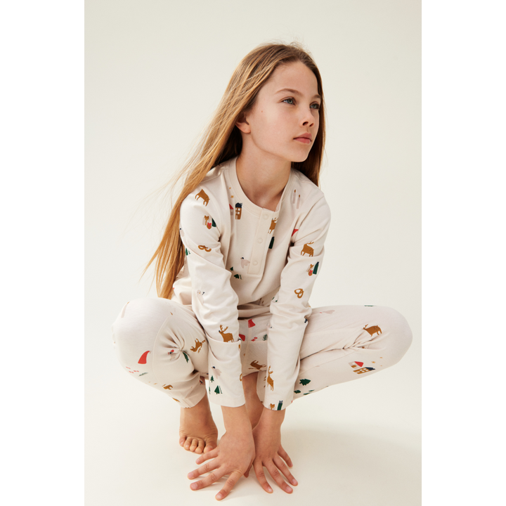 Liewood - Wilhelm Printed Pyjama Set - Holiday / Sandy