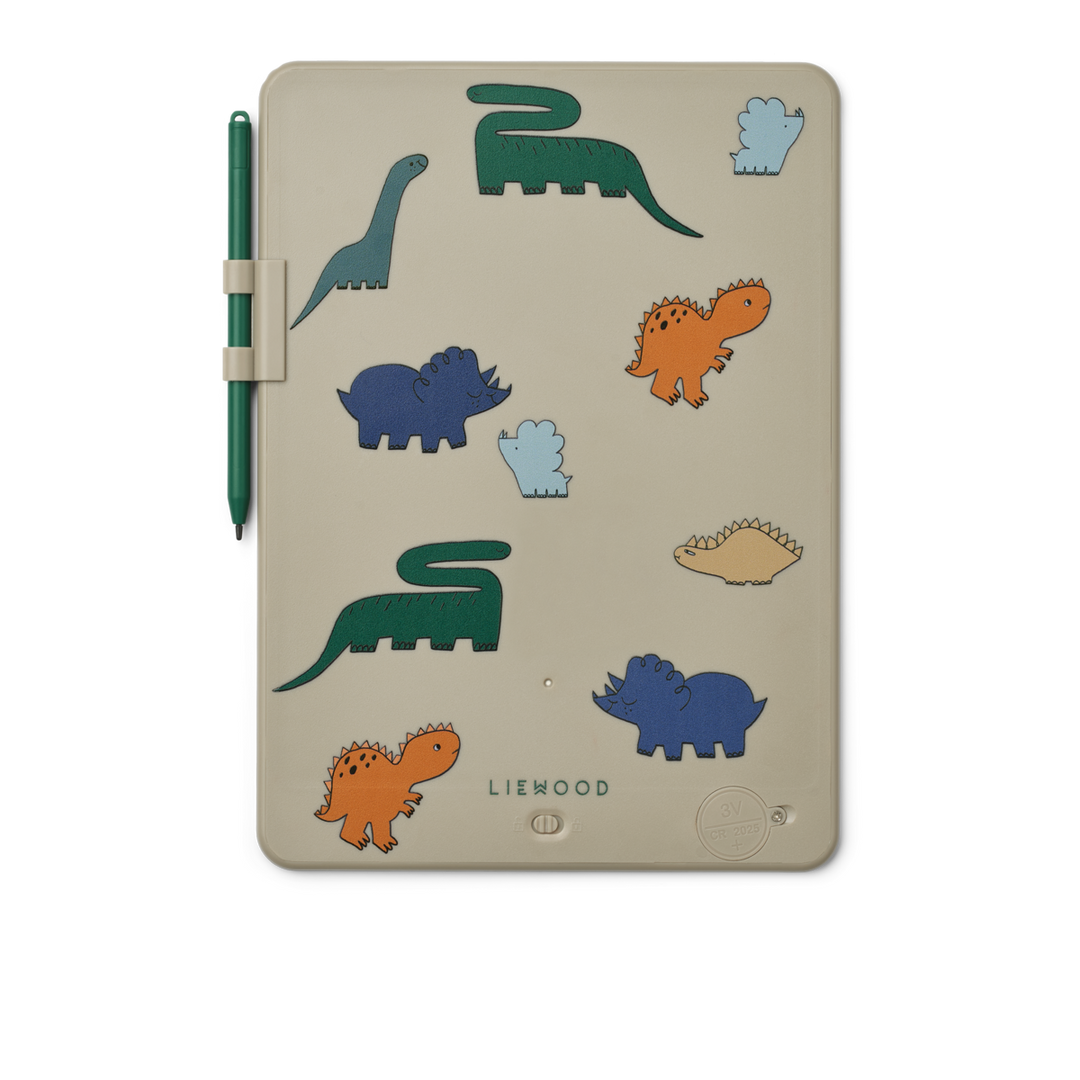 Liewood - Zora Magic LCD Drawing Board - Dinosaurs / Mist