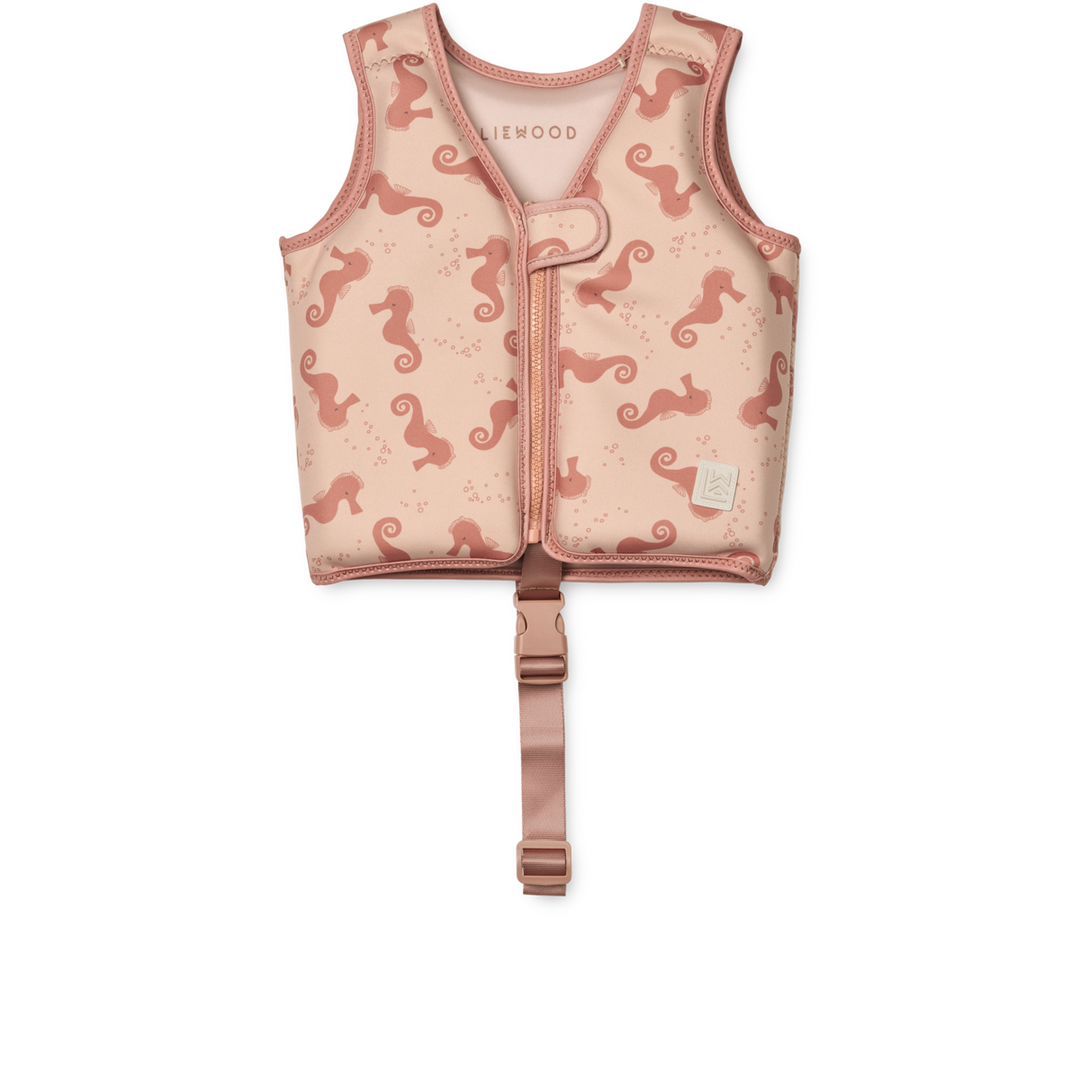 Liewood - Dove Swim Vest - Seahorse / Apple blossom - Mabel & Fox