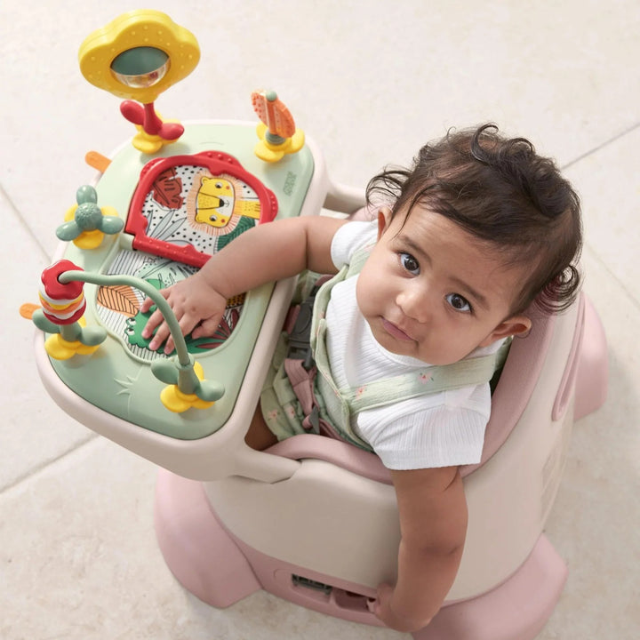 Mamas & Papas - Bug 3-in-1 Floor & Booster Seat with Activity Tray - Blossom - Mabel & Fox