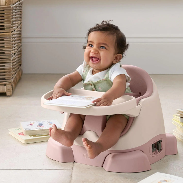 Mamas & Papas - Bug 3-in-1 Floor & Booster Seat with Activity Tray - Blossom - Mabel & Fox