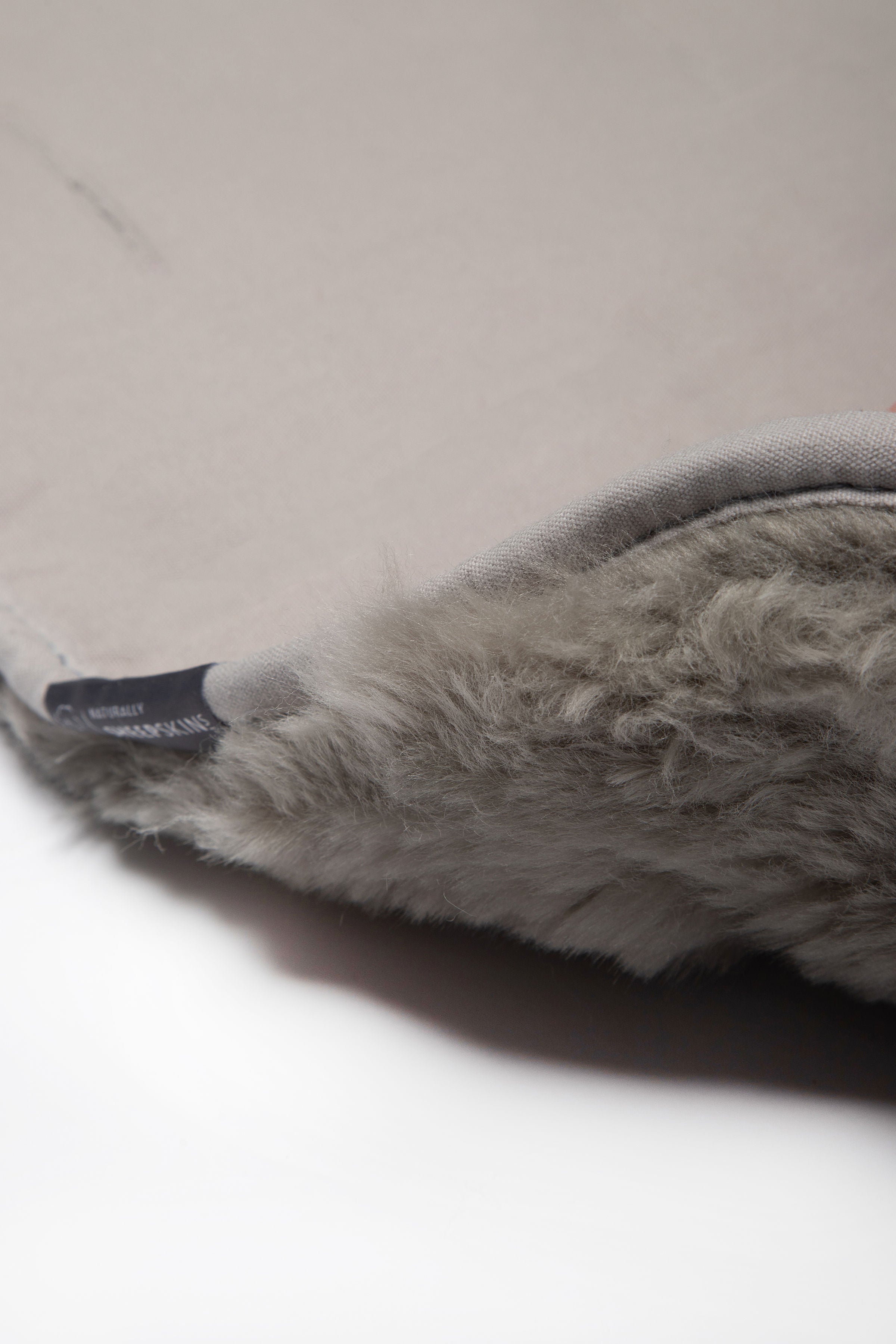 Grey fur store pram liner