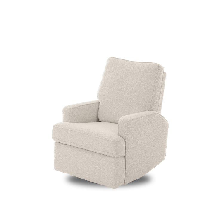 OBaby - Madison Electric Swivel Glider Recliner Chair - Teddy Fabric - Ivory