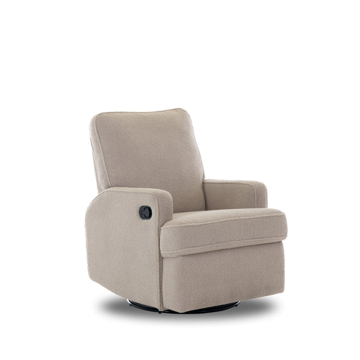 OBaby - Madison Swivel Glider Recliner Chair - Teddy Fabric - Truffle