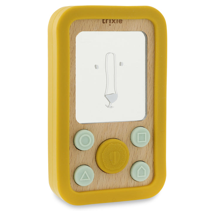 Trixie - Wooden Silicone Baby Phone- Mr. Lion