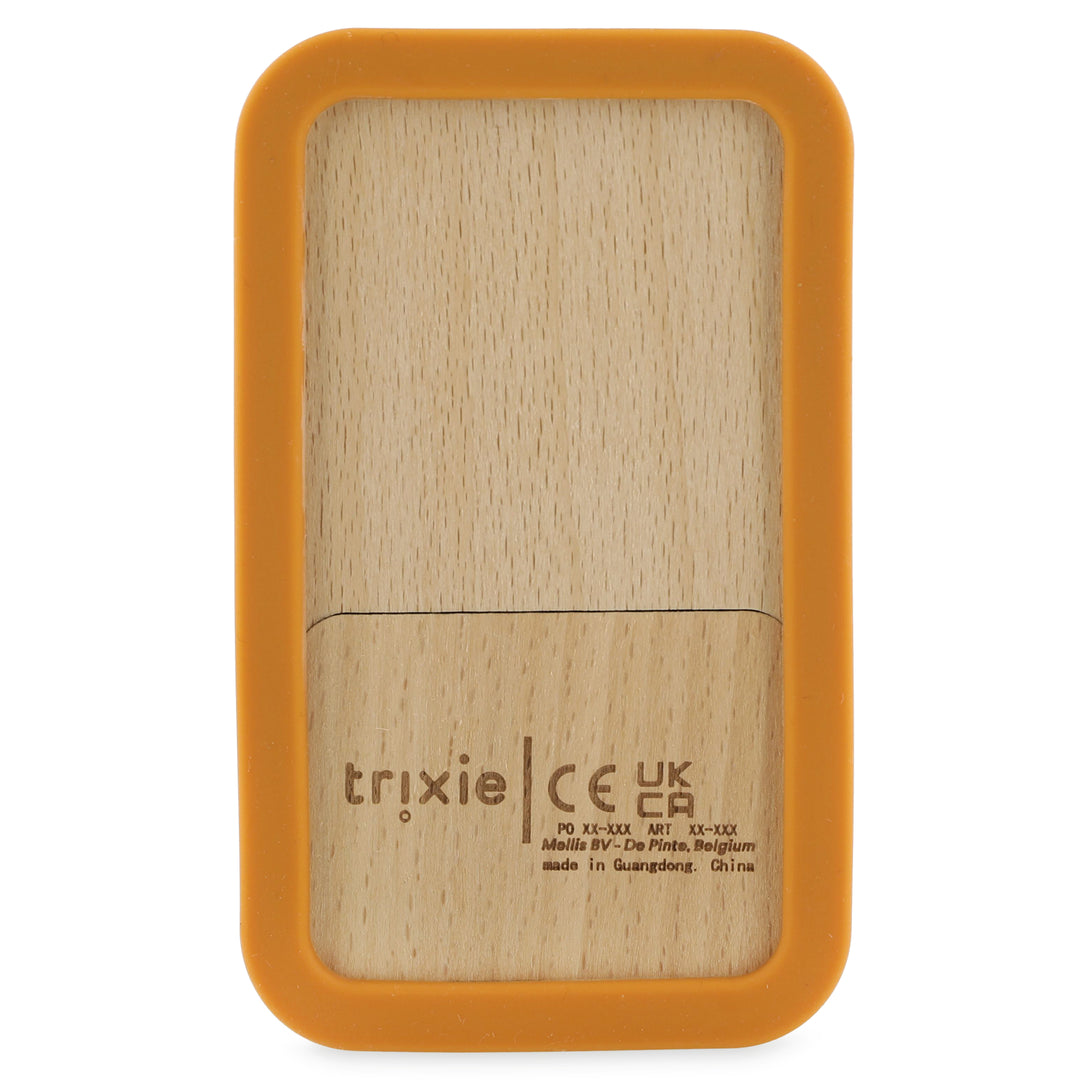 Trixie - Wooden Silicone Baby Phone- Mr. Fox