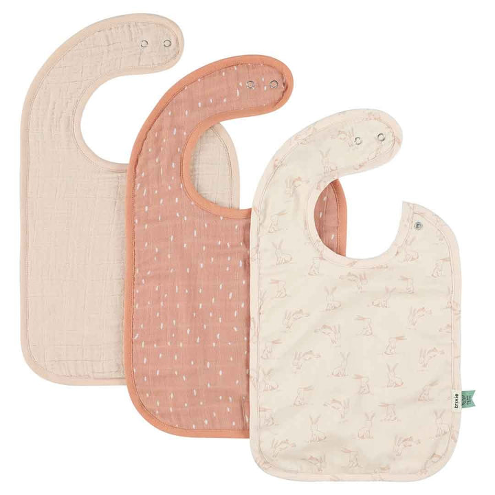 Trixie - Bib Mix - Rosy Rabbit - (3-pack)