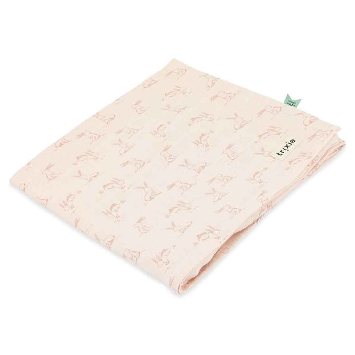 Trixie- Muslin Cloth - Rosy Rabbit - 110 x 110cm