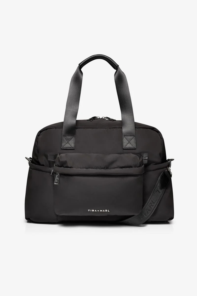 Tiba + Marl - Phoenix Eco Holdall Changing Bag - Black - Mabel & Fox