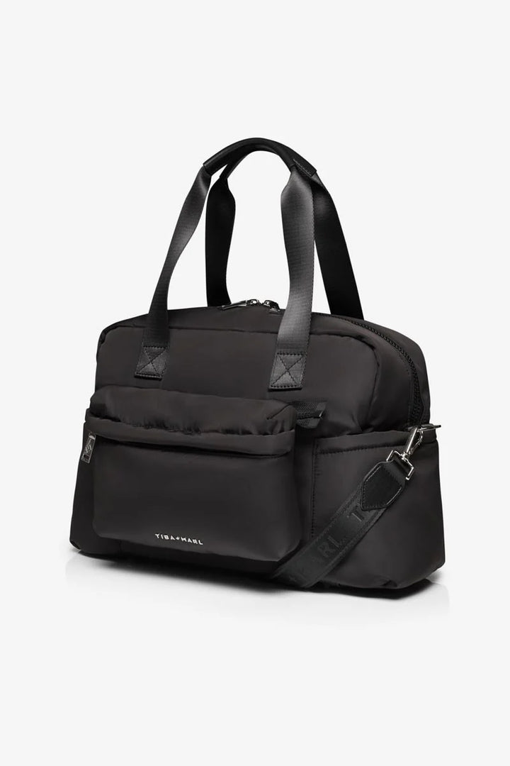 Tiba + Marl - Phoenix Eco Holdall Changing Bag - Black - Mabel & Fox