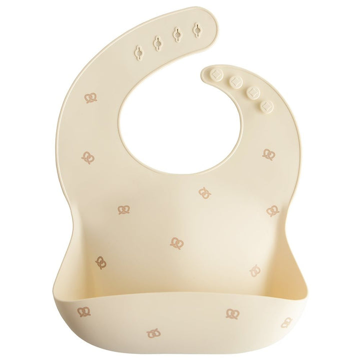 Mushie - Silicone Bib - Pretzel