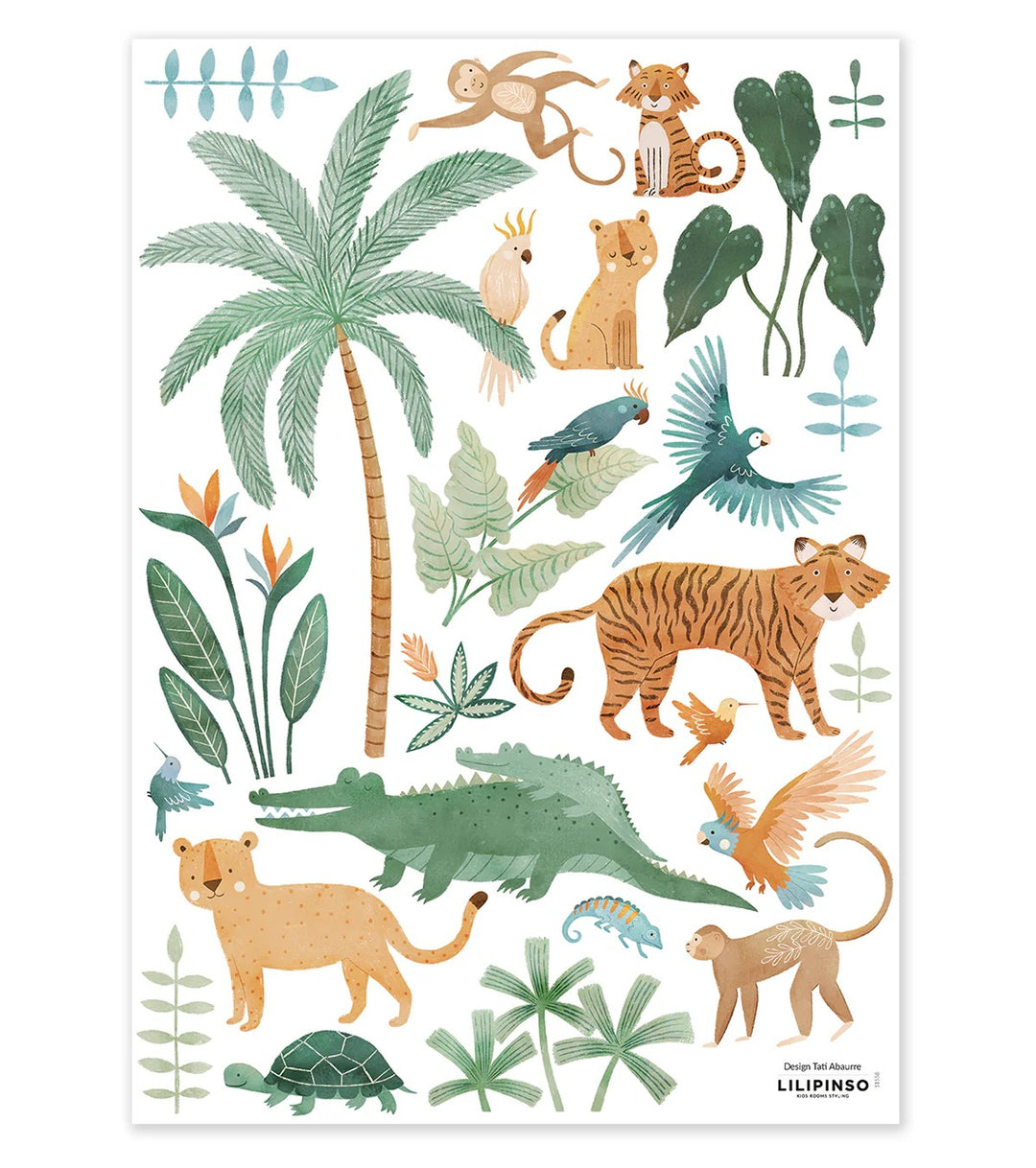 Lilipinso - Wall Decals - Jungle Animals - Mabel & Fox