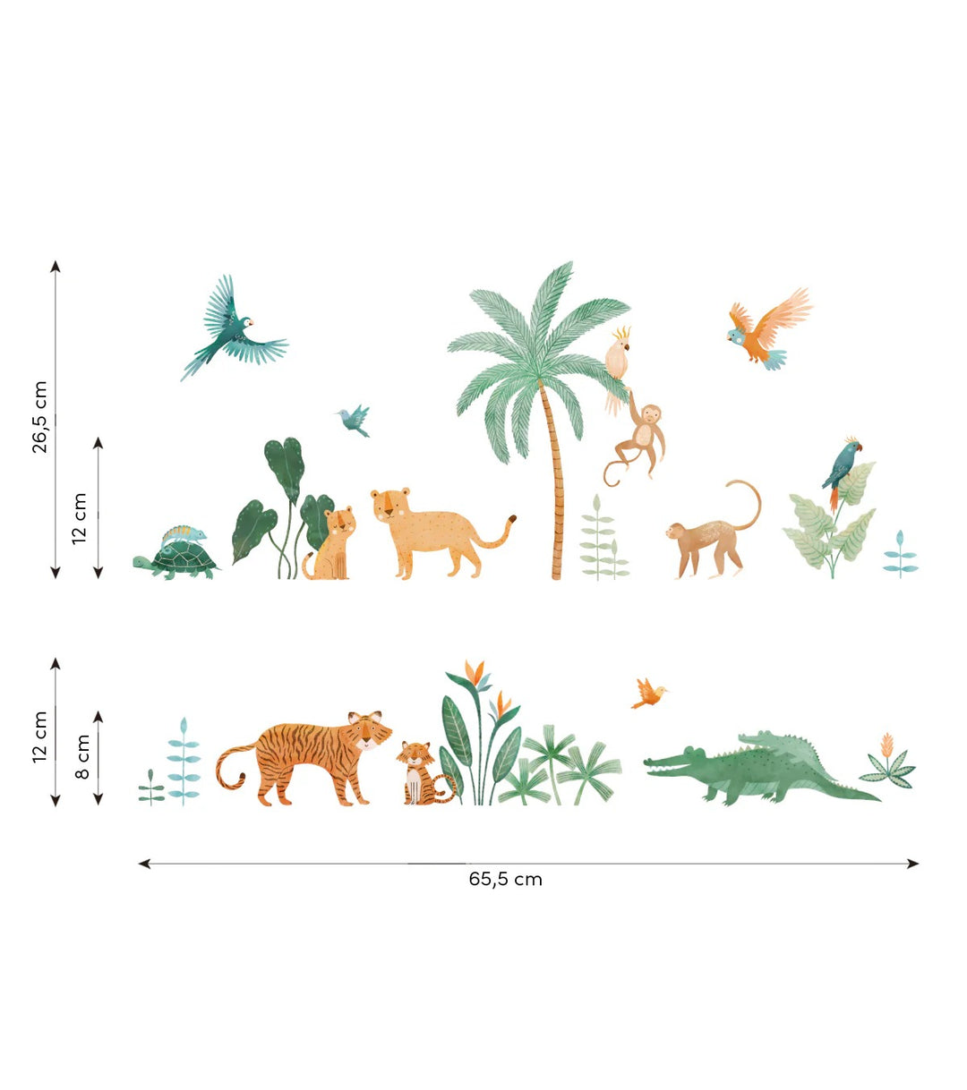 Lilipinso - Wall Decals - Jungle Animals