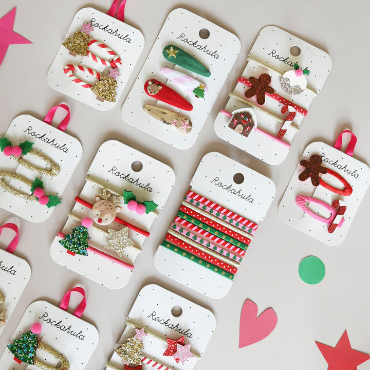 Rockahula - Snap Clips - Jolly Christmas Embroidered