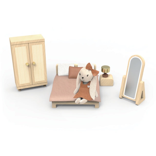 Speedy Monkey - Doll House Bedroom Set & 1 Character