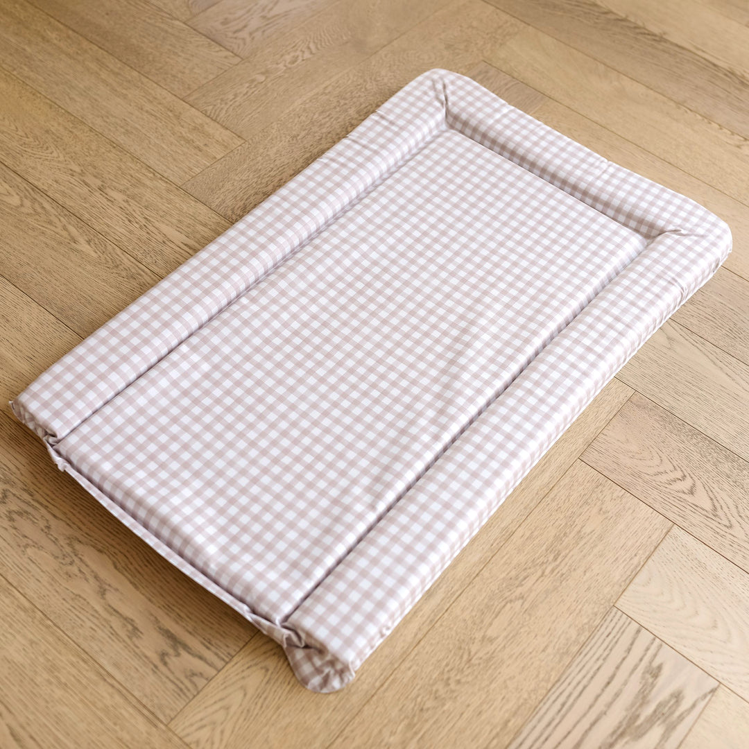 Mabel & Fox - Baby Changing Mat - Blush Gingham - Mabel & Fox