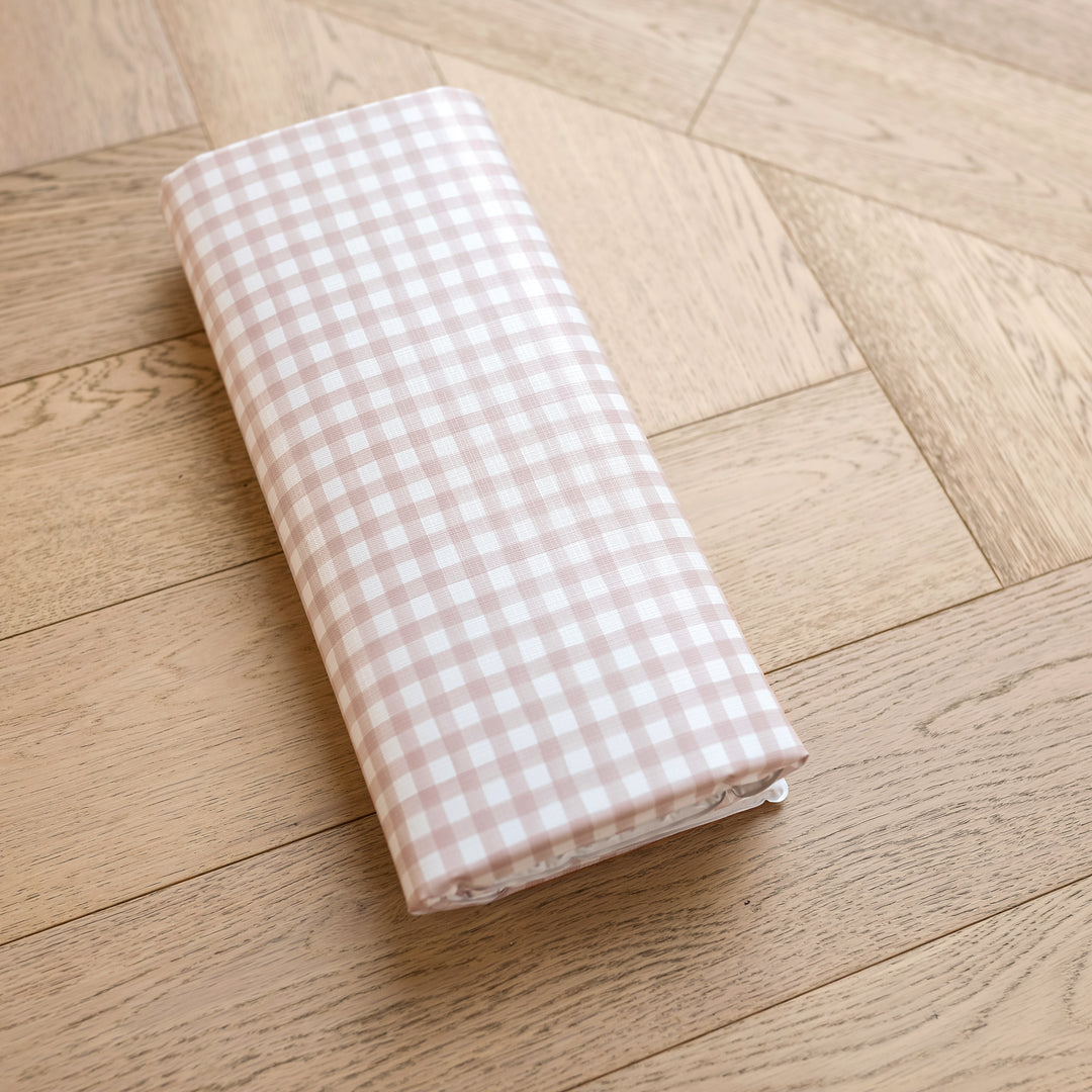 Mabel & Fox - Travel Changing Mat - Blush Gingham