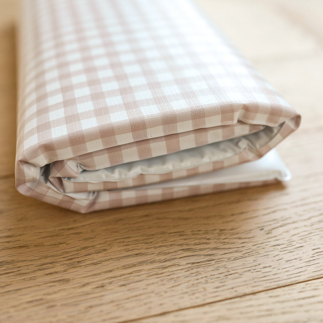 Mabel & Fox - Travel Changing Mat - Blush Gingham