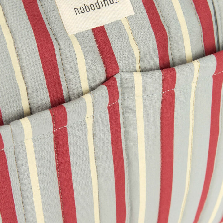 Nobodinoz - Stories Limited Edition Stroller Bag - Blue Red Stripes