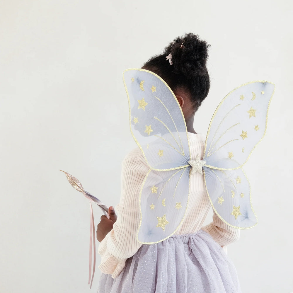 Mimi & Lula - Starry Night Wings - Grey - Mabel & Fox