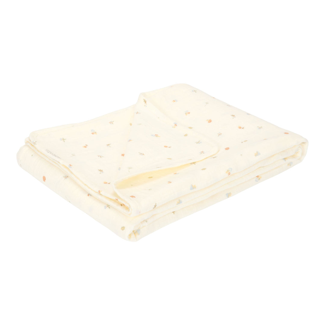 Little Dutch - Bassinet Summer Blanket - 4-Layer Muslin Forest Treasures