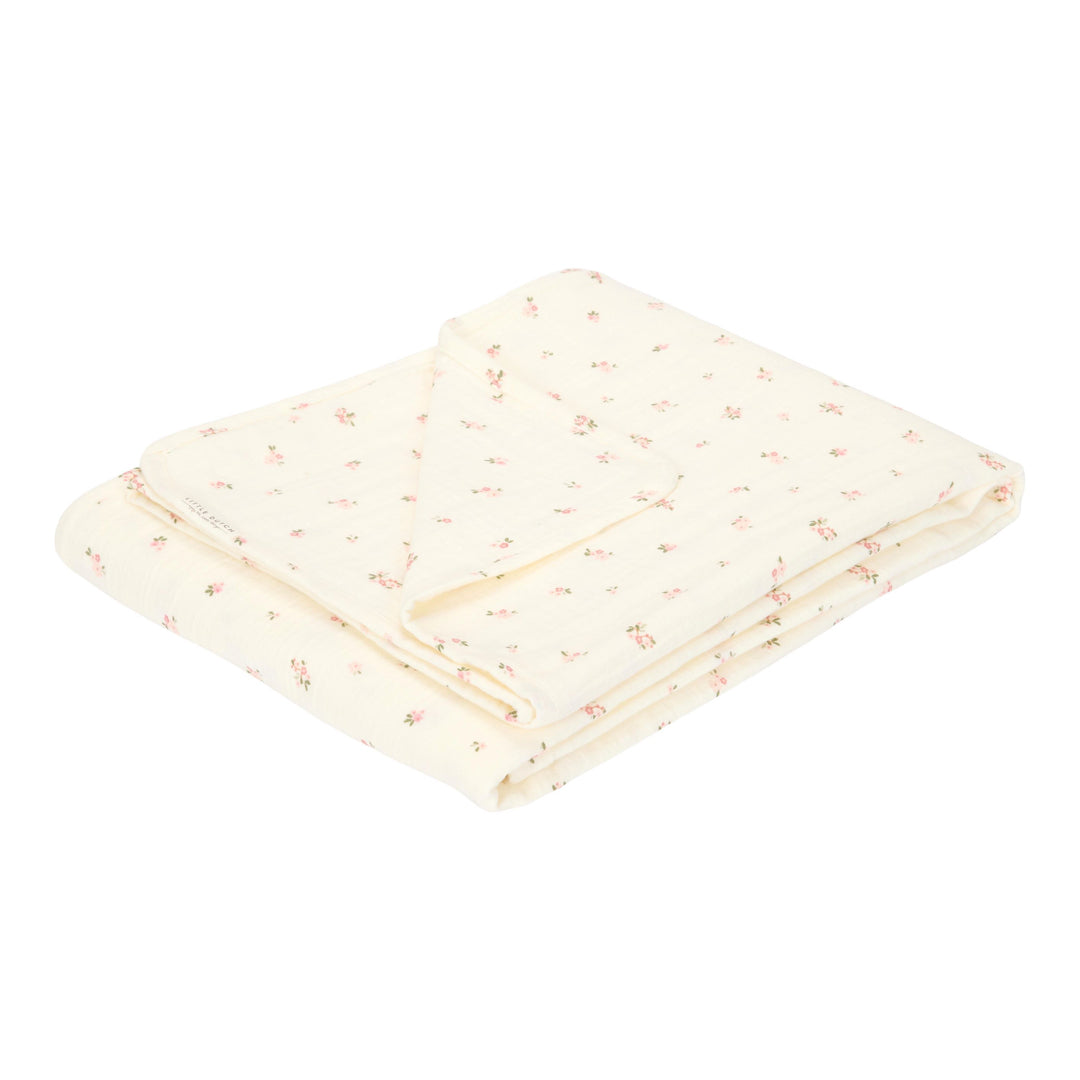 Little Dutch - Bassinet Summer Blanket - 4-Layer Muslin Fairy Blossom