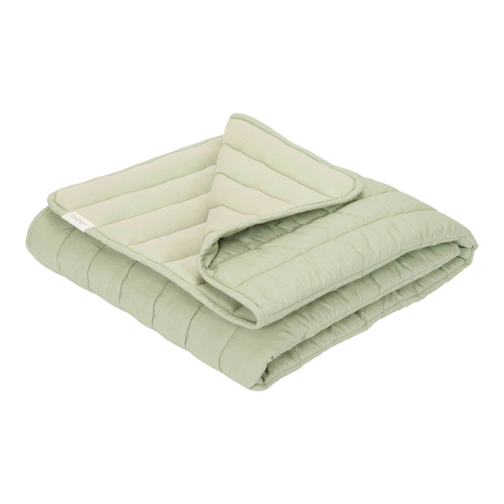 Little Dutch - Bassinet Quilted Bedspread - Sage