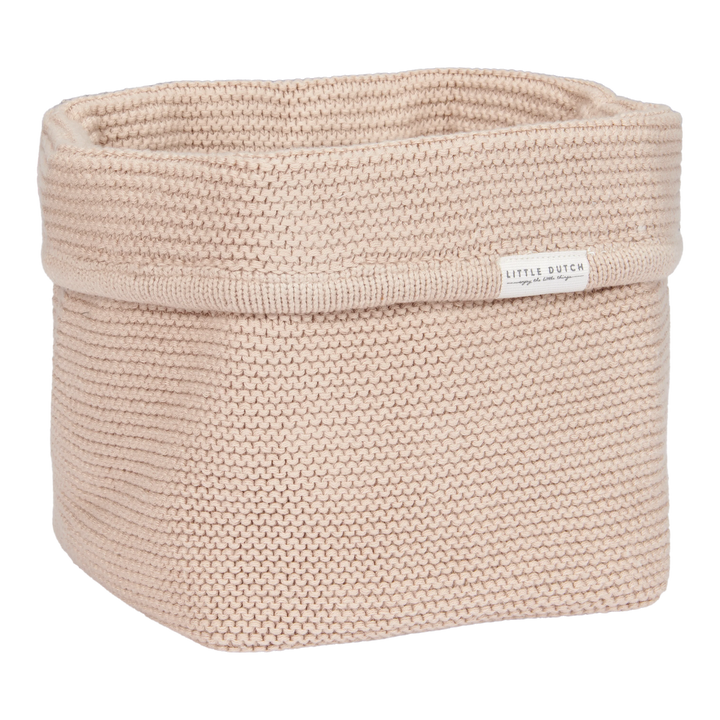 Little Dutch - Knitted Storage Basket - Small Knitted Beige