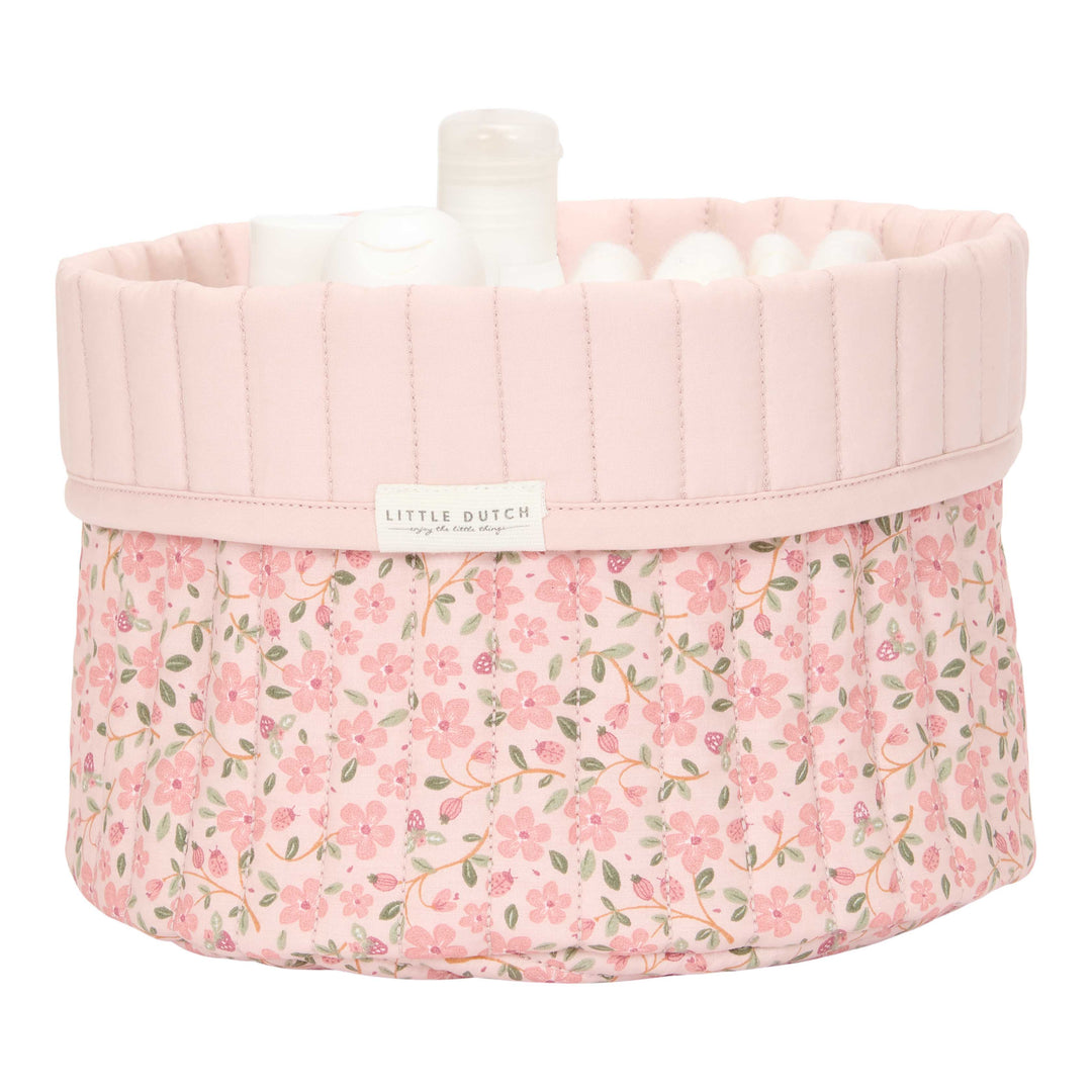 Little Dutch - Quilted Storage Basket - Small - Fairy Floral